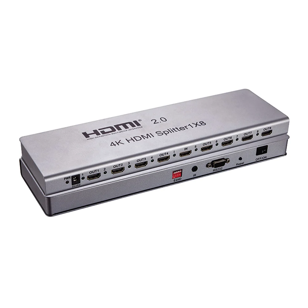 PUZHIJIE 1x8 HDMI 2 0 разветвитель 1 в 8 Выход Разветвитель переключатель Поддержка 4 K/60 HZ