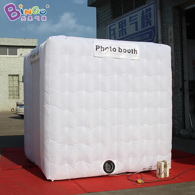  Customized 2.4X2.4X2.4m inflatable photo booth with blower advertising cube tent for commercial sho