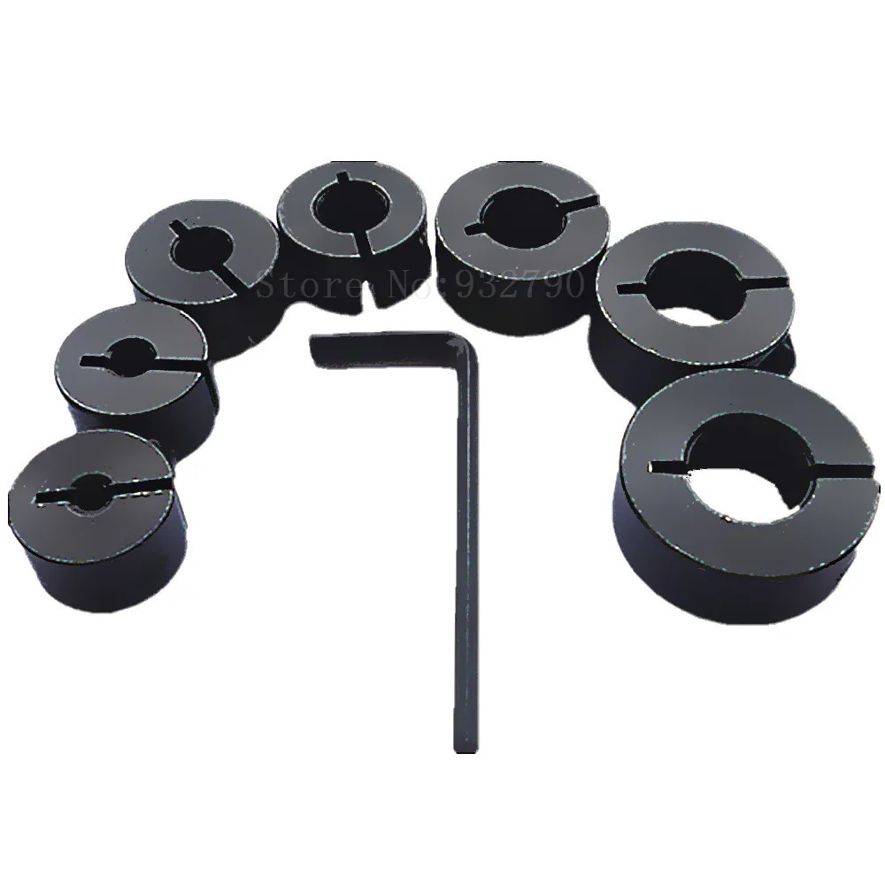 7pc Woodworking Drill Bit Split Ring Stop Collar Depth Hole Drill Press Depth Stop Collars 1/8