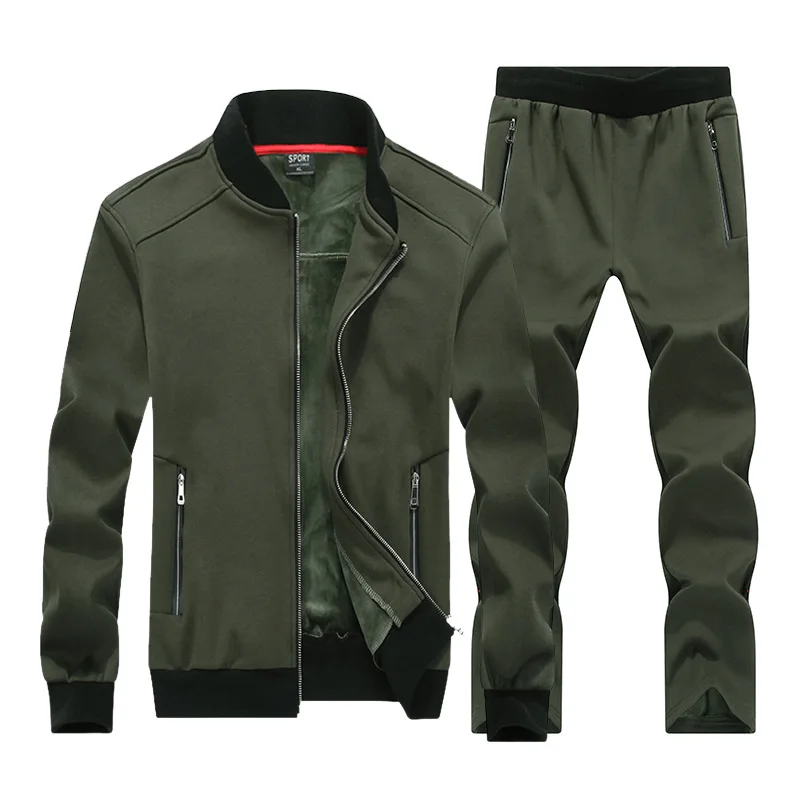 

Mens Keep Warm Sportswear Sets Big Size 7XL 8XL Sport Suits Gym Clothes Male Winter Tracksuit Running Jogging Suit Sport Suit