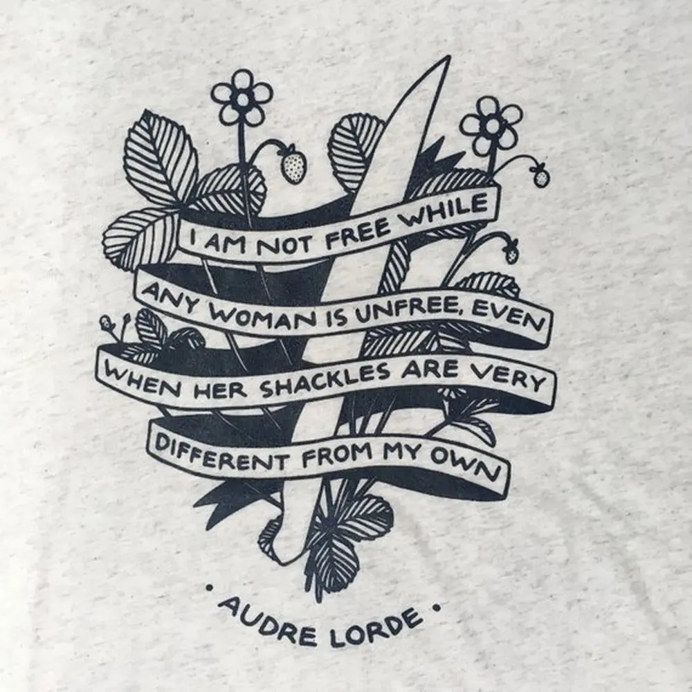 

Audre Lorde quote Hoodie For Women Feminist Hoodie Sweatershirt