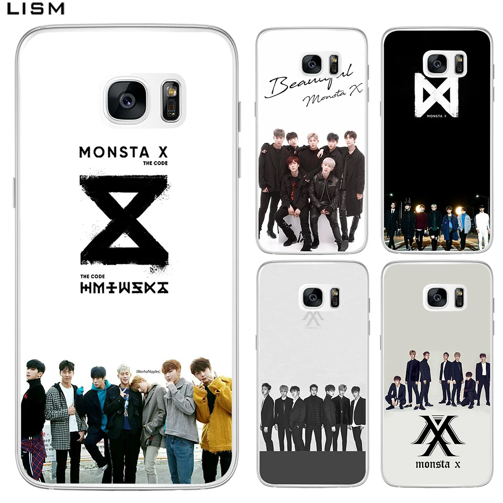 Жесткий чехол LISM Monsta X Band для samsung Galaxy S8 S9 Plus S6 S7 Edge S5 S4 | Мобильные телефоны и