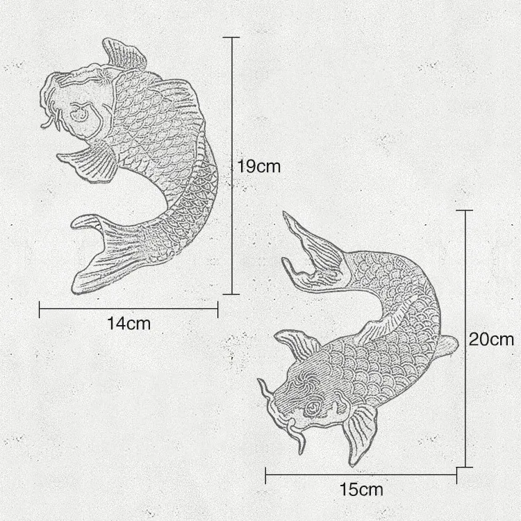 Вышитые искусственное украшение для одежды с изображением национального карпа и