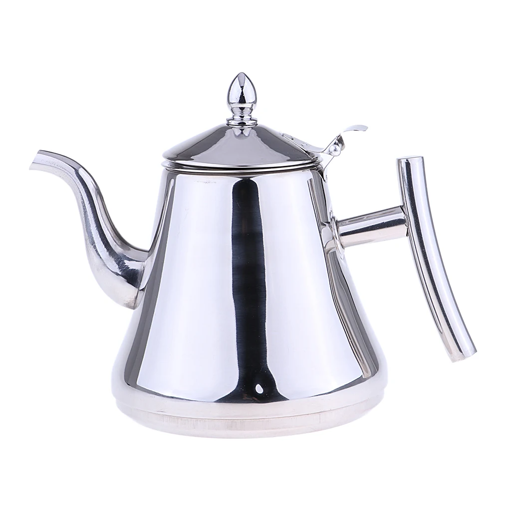 Polished Stainless Steel Kettle Teapot Gooseneck Coffee Tea Kettle 1.5L 2.0L with Filter for Home or Outdoor Use