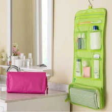 3 Colors Portable convenient Organizer Bag Foldable Travel Cosmetic Storage Bags Toiletry Wash On Wall Bags