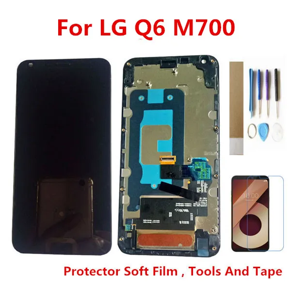 

5.5" For LG Q6 Prime For LG Q6 M700 M700A US700 M700H M703 M700Y LCD Display With Touch Screen Digitizer + Frame With Kits