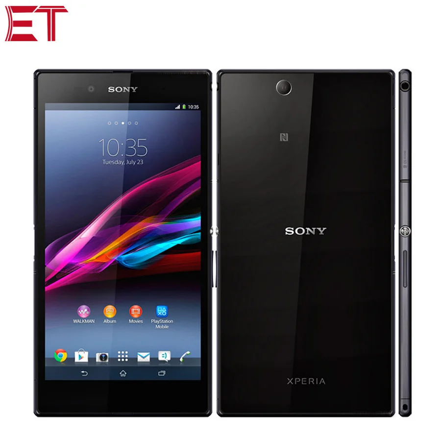 Мобильный телефон Sony Xperia Z Ultra C6802, 3G, 6,4 дюймов, 1080x1920 p, 2 Гб ОЗУ, 16 Гб ПЗУ, четырехъядерный планшет Snapdragon800, Android