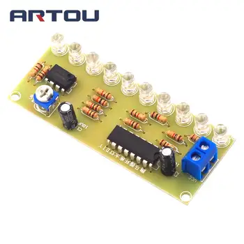 

NE555 CD4017 Light Water Flowing Light LED Module DIY Electronic Marquee Light DIY Kit White Running Flow LED Electronic DIY Kit