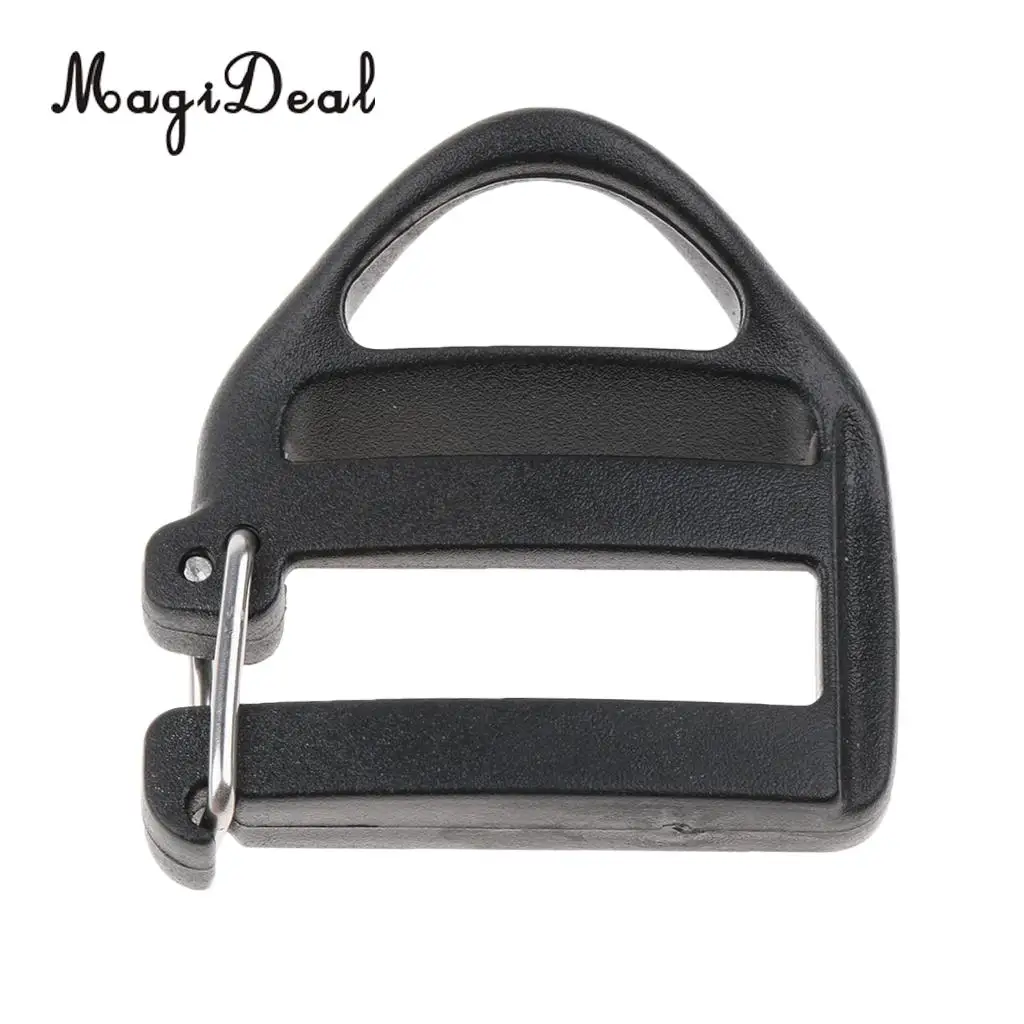 5 Pieces Plastic Webbing Buckle Strap Adjuster Holder Fastener Clip for 25mm Strap Outdoor Backpack Attachment