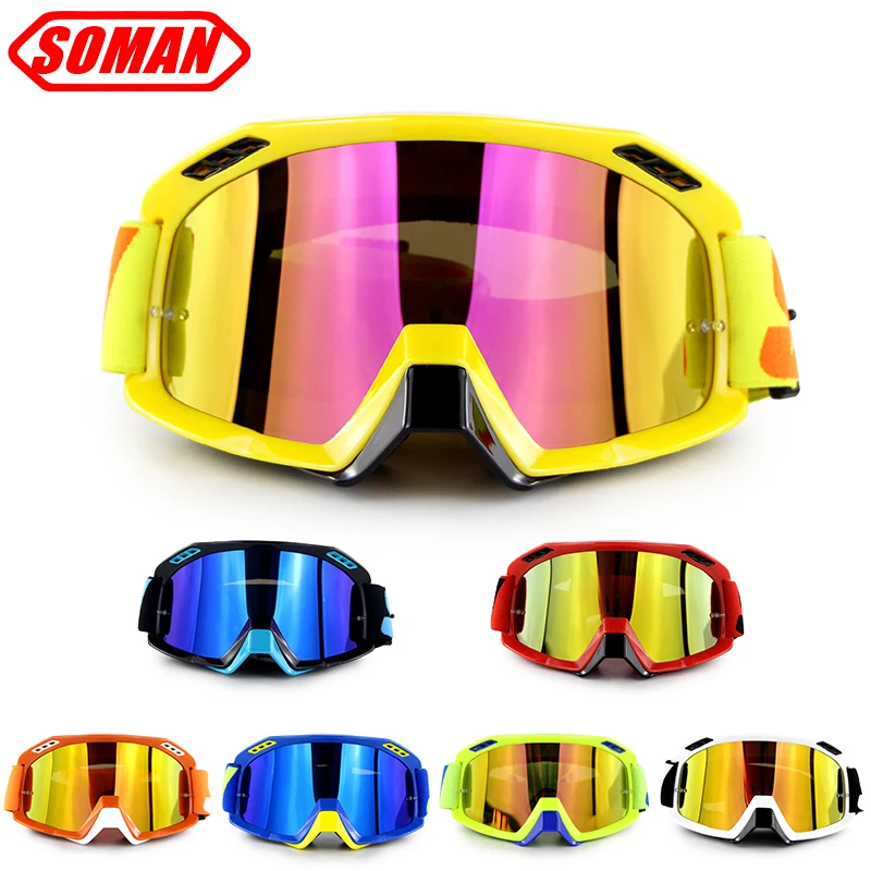 Новое поступление,, Soman, брендовые очки для мотокросса, ATV, шлем, мотоциклетные очки, гоночные, мото, велосипедные солнцезащитные очки SM15