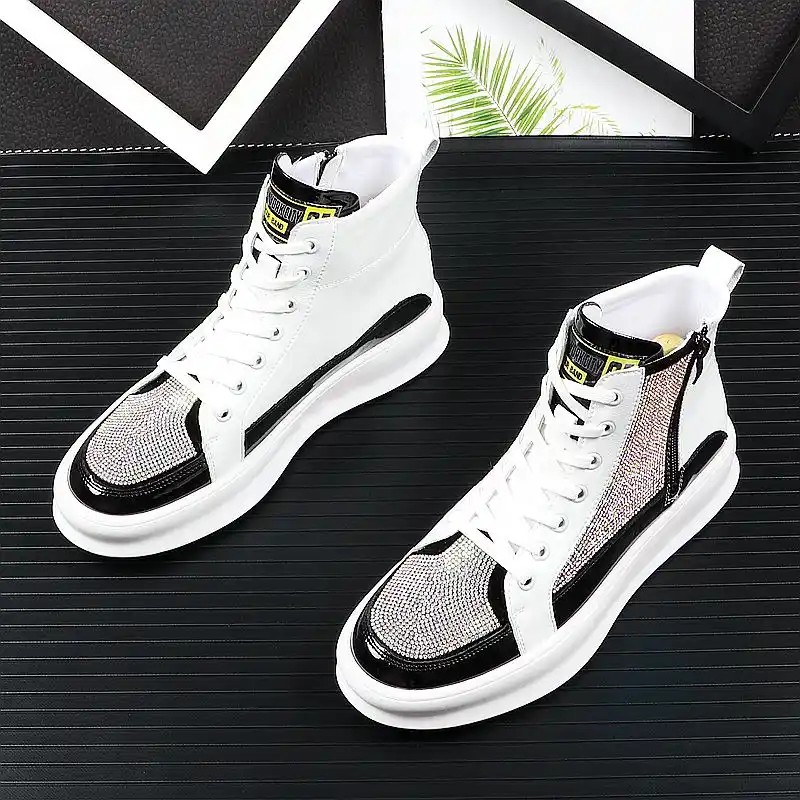 White designer high tops Clearance