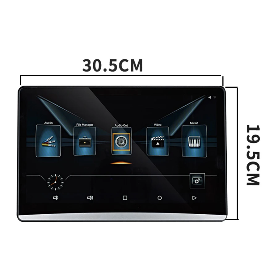 2 шт. X 12,5 дюймов Android 7,1 Автомобильный подголовник HD монитор заднего сиденья с сенсорным экраном wifi 3g/4G BT HDMI Mirror Link