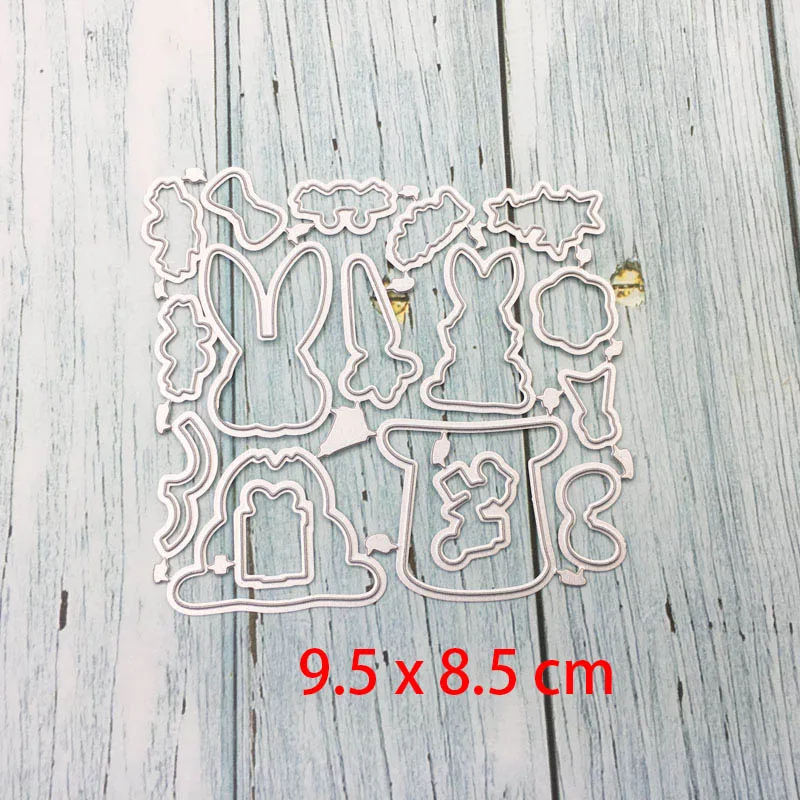 

2019 Hot Design Metal Cutting Die Rabbit Set Dies Cuts Stencil DIY Scrapbooking Embossing Craft DIY Paper Card Free Shipping