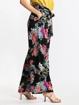 

Soft pants palazzo with flower printing