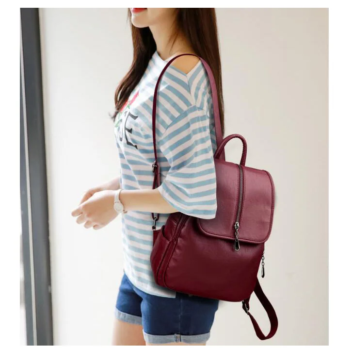 Vanessa’s Concise Square High Heels Genuine Leather Spring Summer Basic Women Pumps 1