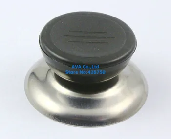 

4 Pieces Home Kitchen Black Plastic Metal Cookware Pot Lid Cover Handle Knob