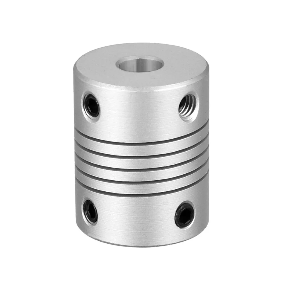 uxcell 6mm to 10mm Bore Rigid Coupling Set Screw L25XD16 Aluminum Alloy,Shaft Coupler Connector,Motor Accessories,Light Blue
