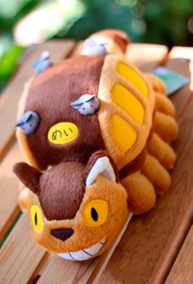 1" Аниме Мой сосед Тоторо кошка автобус плюшевые куклы Catbus мягкая игрушка мягкая подушка Ghibli прекрасный подарок на день рождения Рождество для детей