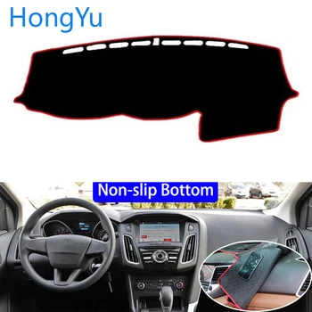 

For Ford Foucs 2014 - 2018 Car Styling Non-Slip Bottom Covers Dashmat Dash Mat Sun Shade Dashboard Cover Capter
