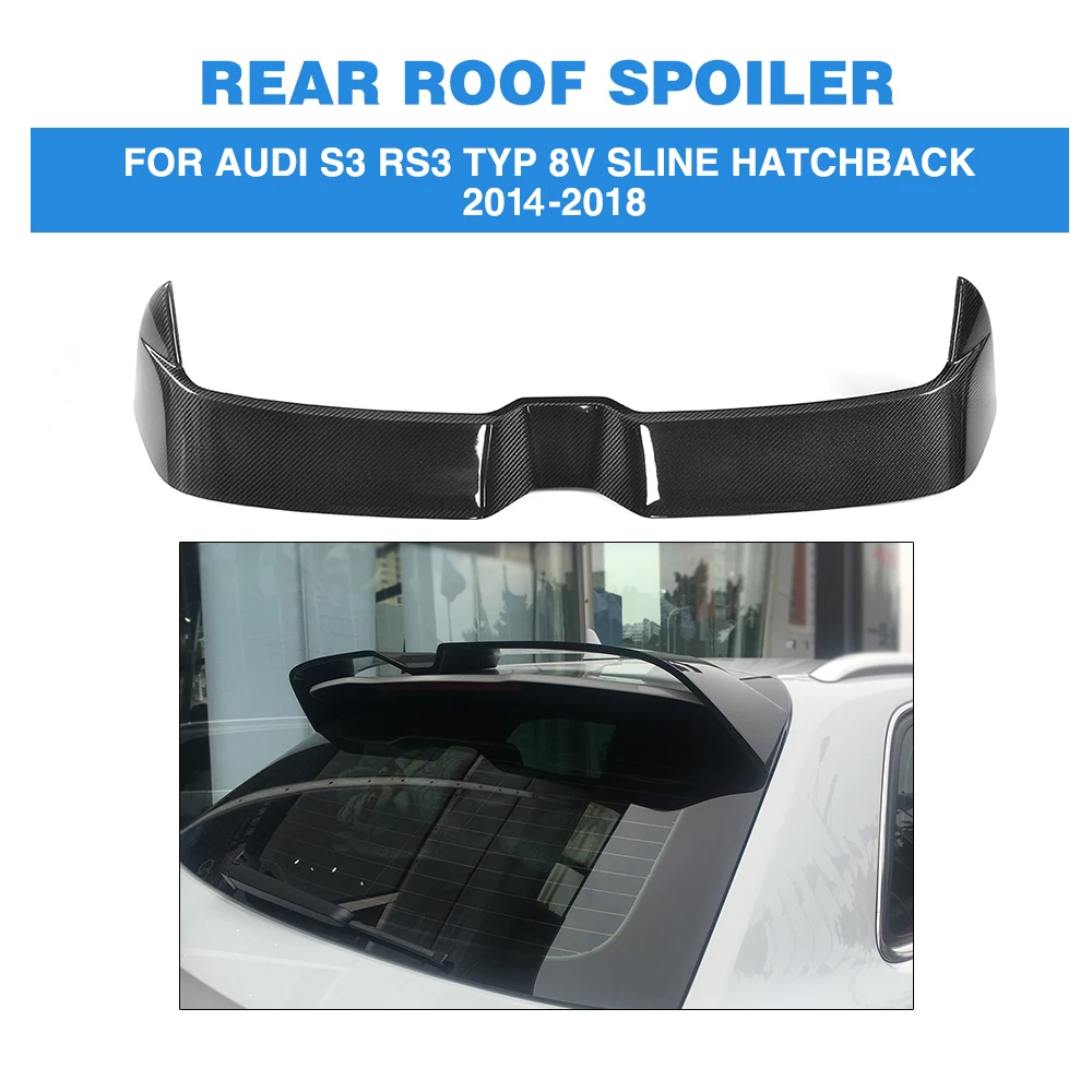 Carbon Fiber Car Rear Boot Wing Lip Roof Spoiler for Audi S3 RS3 Typ 8V