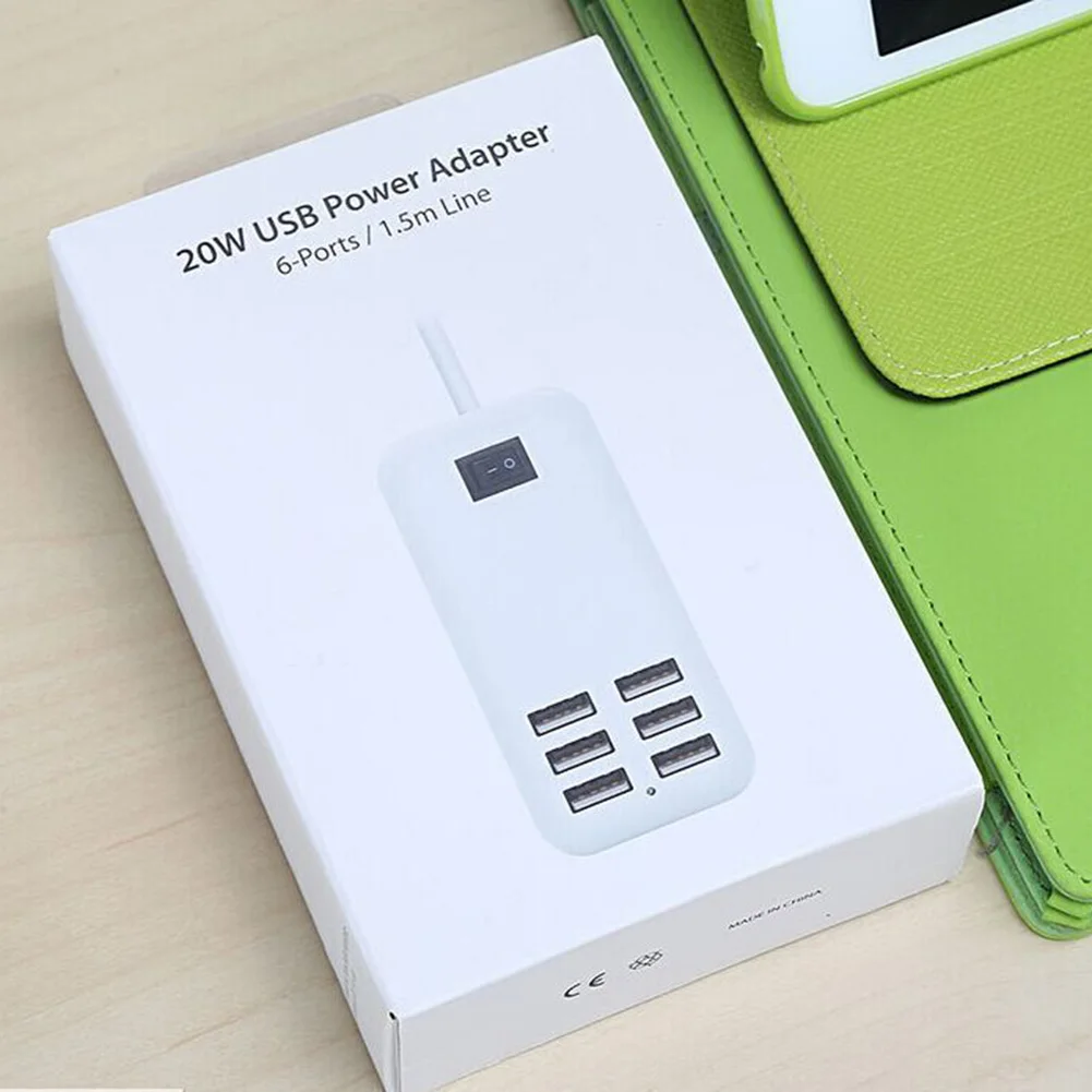 6 USB электрическая розетка зарядное устройство 220V 3A путешествия быстрая умная зарядка USB дорожные розетки для телефона/камеры Mp4 зарядки