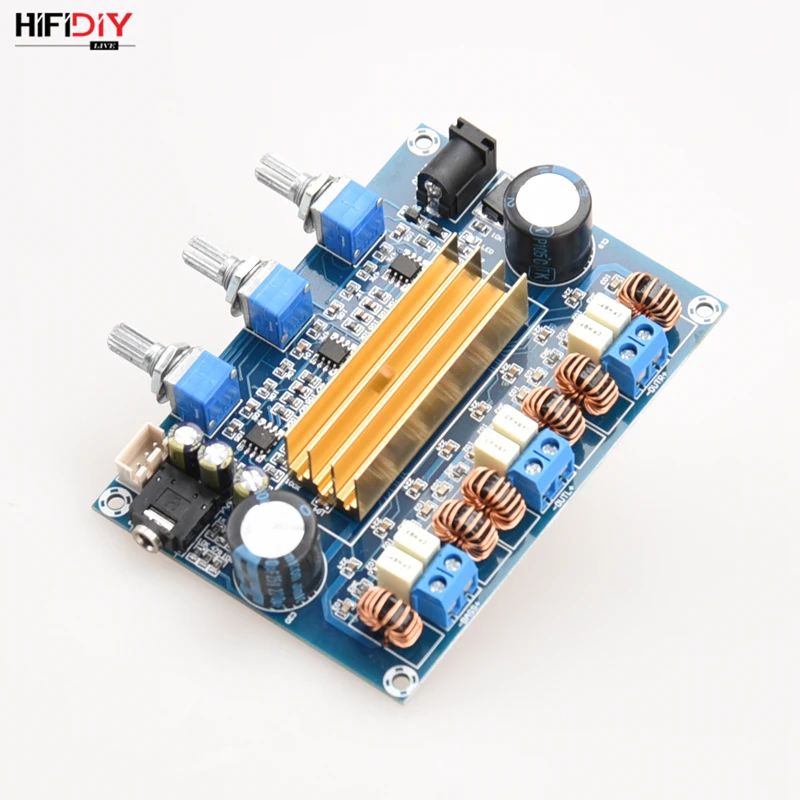 HIFIDIY LIVE A2.1 TPA3116 2 1 Hi Fi усилитель платы Автомобильный цифровой аудио 50 Вт * + 100