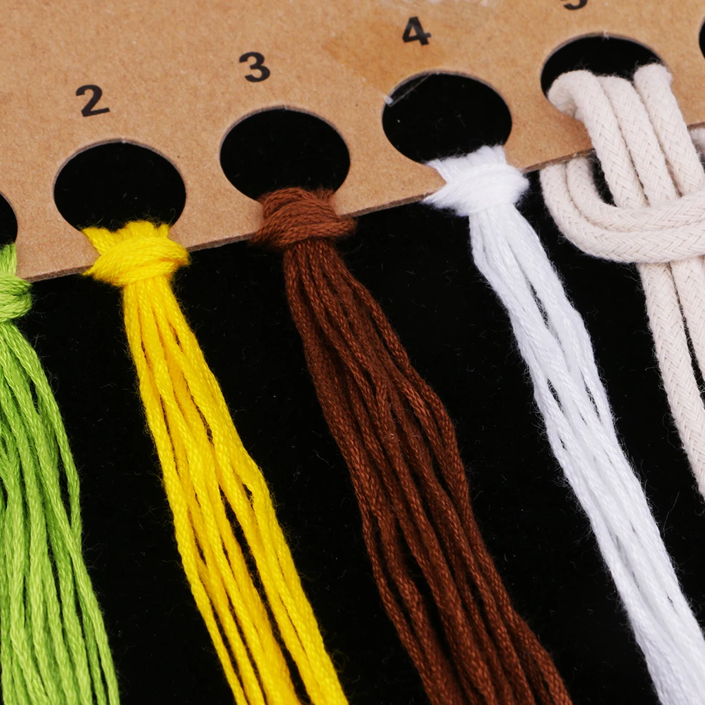 DIY Embroidery Cross Stitch Kit Pouch Canvas Drawstring Bag Handmade Needlework