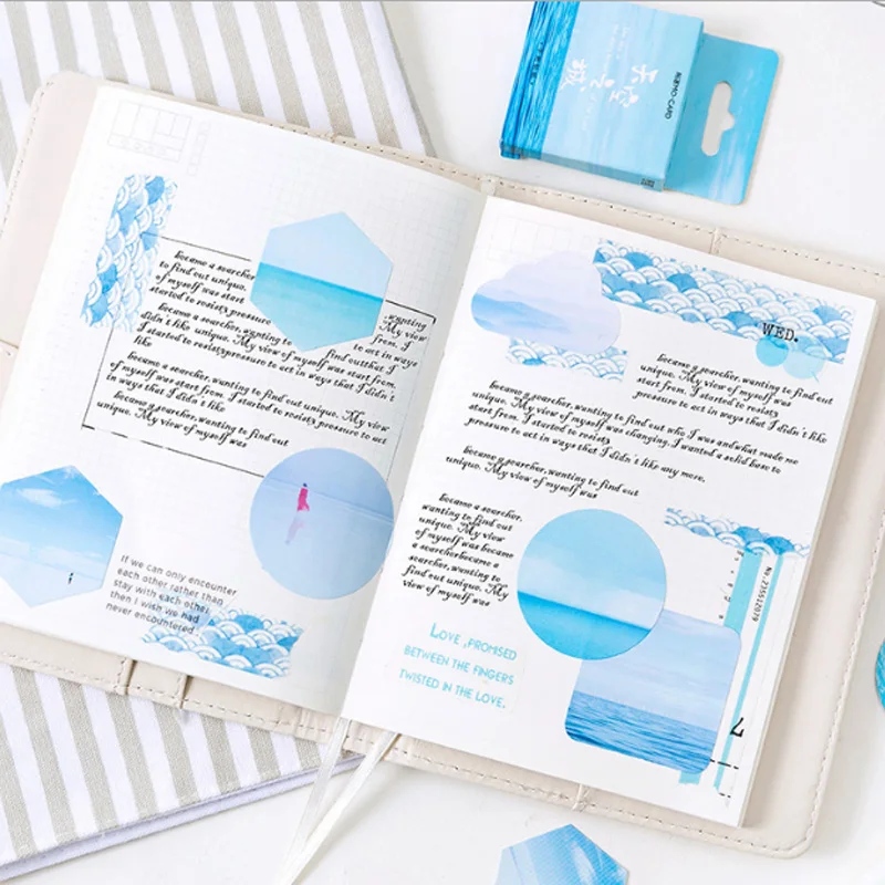 

46 Pcs/pack city sky Decorative Mini Sticker Adhesive Stickers DIY Diary Scrapbooking Stationery Stickers School Supplies