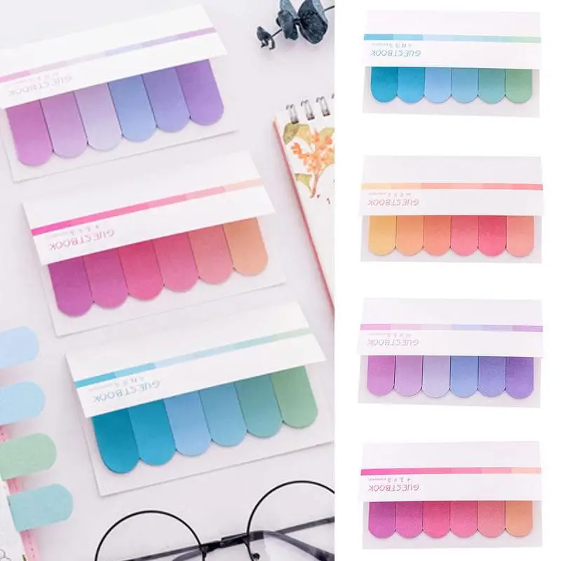 

Sticky Notes Stationery Sticker Index Posted Planner Stickers Notepads Office School Supplies Color Random Cute Kawaii Memo Pad