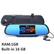 5.0″ Touch Android Rearview mirror Car DVR Bluetooth WiFi FM FHD 1080P dash camera parking video recorder Navitel or Europe map