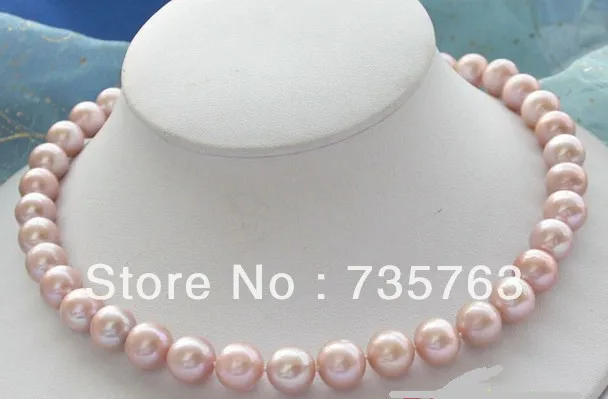 

xiuli 00667 AAA++ 17" 11-12MM ROUND Lavender AKOYA PEARL NECKLACE 14KGPT