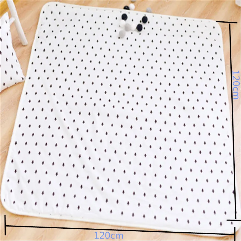 Двухсторонний детский коврик для ползания и игр 120x120 см напольное одеяло Детский