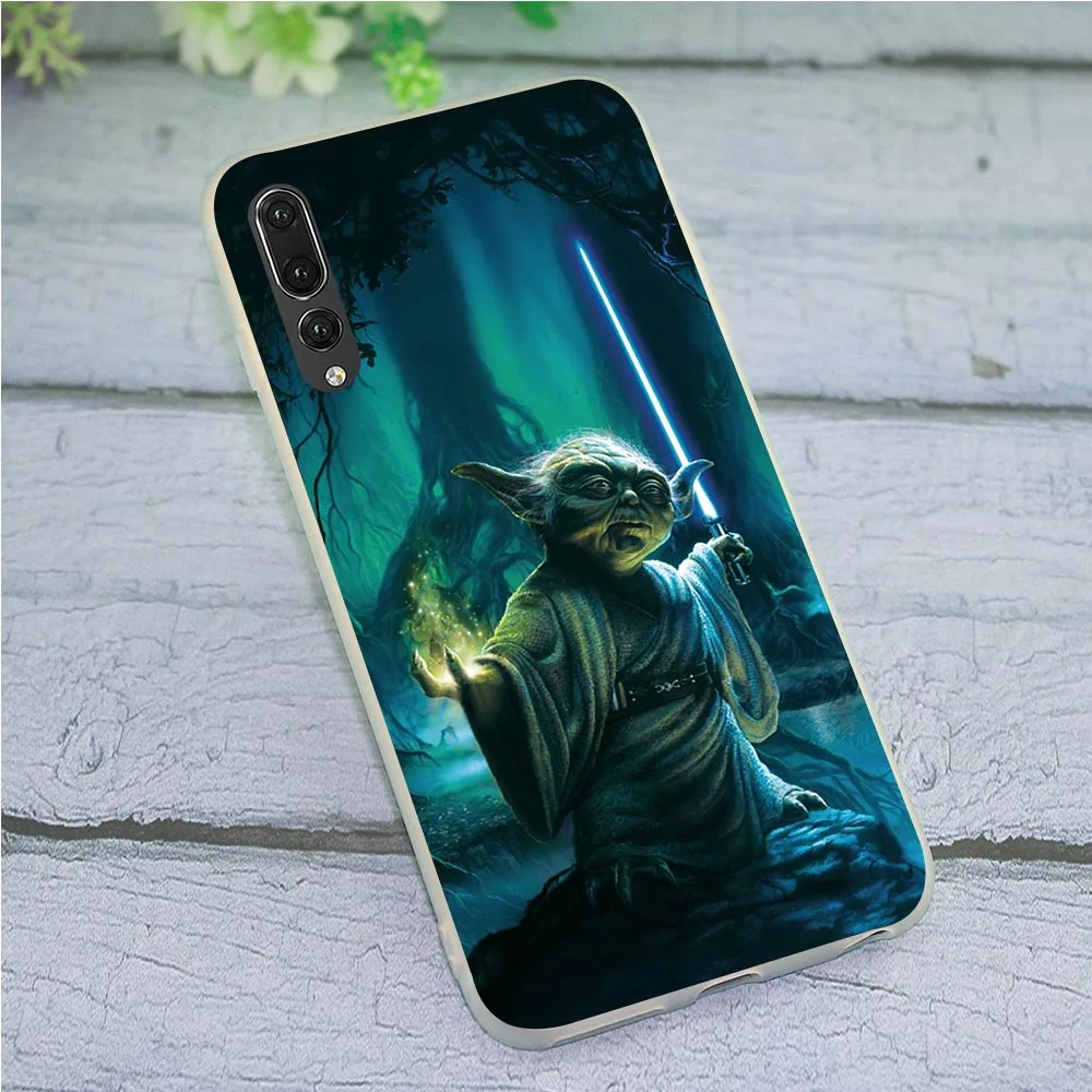 

Soft TPU Cover for Huawei P20 Pro Star Wars Darth Vader Yoda Phone Case for P30 P Smart 2018 2019 Mate 10 20 P8 P9 P10 Lite