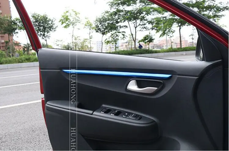 Vtear для Rio 4 X-line внутренняя дверная пластина Накладка для интерьера подлокотник молдинги для автомобиля-Стайлинг украшение аксессуар часть