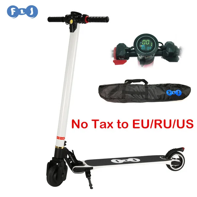 2016 Новый Дизайн Углеродного Волокна Электрические Scooter с Новый Экран хороший складной системы 10.4AH/8.8AH LG Батареи С Проведением мешок