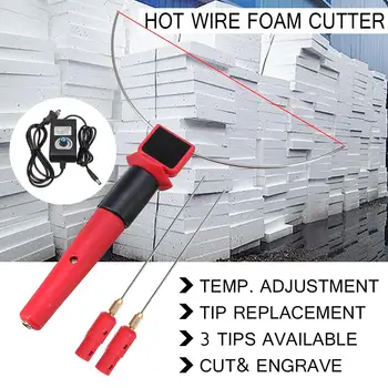 

Hot Wire Foam Cutter 24W Electric Foam Polystyrene Cutting Machine Pen Alloy Portable Styrofoam Cutting Tools