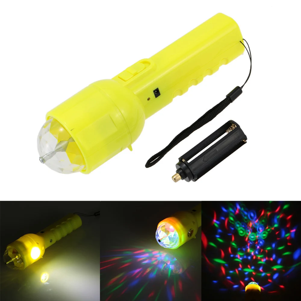 

Portable Multifunctional RGB Magic Ball Lamp DC5V 3W LED Stage Lighting Effect with Flashlight function for Disco Club KTV Party