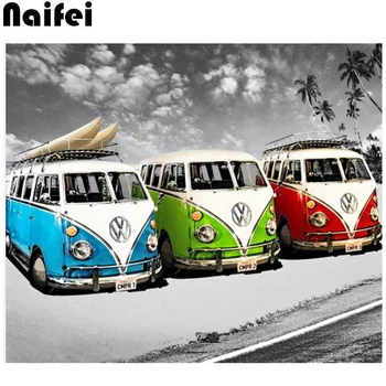 

custom photo 5D DIY Diamond painting car Full square/Round Diamond embroidery Cross Stitch Rhinestone Mosaic