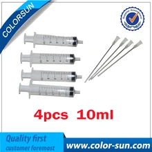 10 мл 4 шт шприцы и тупые иглы для HP Epson Заправка чернильный картридж и система чернил СНПЧ