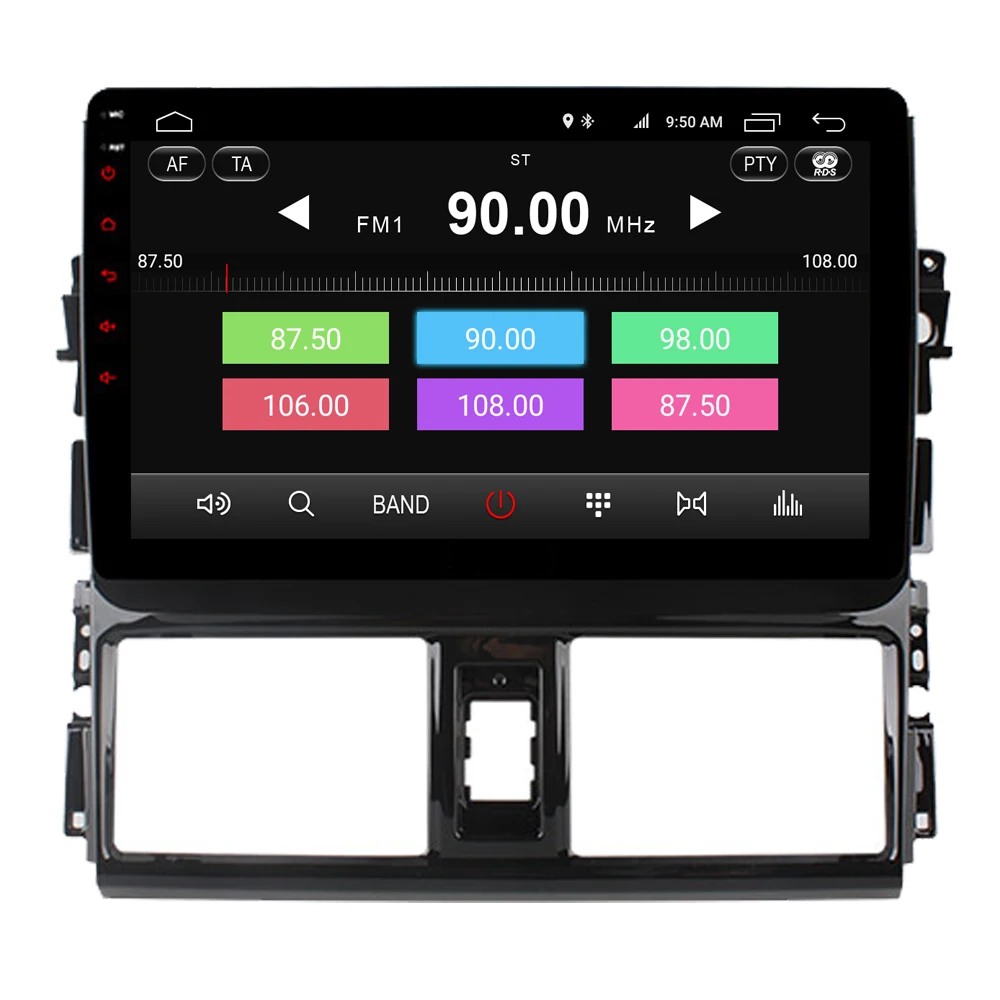Cheap RoverOne Android 9.0 Octa Core Car Radio GPS For Toyota Vios Yaris L 2013 - 2015 Touchscreen Multimedia Player Stereo Head Unit 5