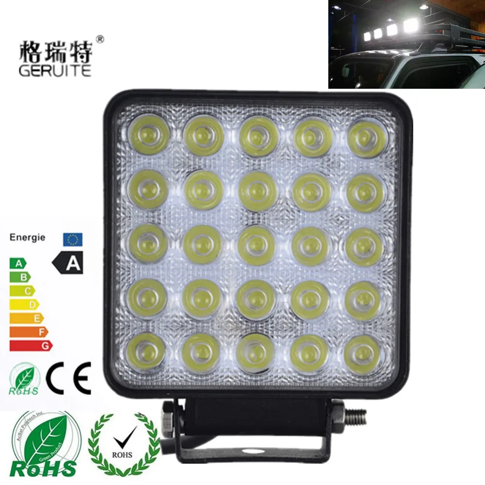 Prix pour 2 pcs 75 W LED Feux De Voiture Forme Carrée Blanc Froid LED Travail lumières Spot Faisceau 25 LEDS Offboard Bateau De Voiture Lumières 12-24 V En Gros Prix pour 2 pcs 75 W LED Feux De Voiture Forme Carrée Blanc Froid LED Travail lumières Spot Faisceau 25 LEDS Offboard Bateau De Voiture Lumières 12-24 V En Gros