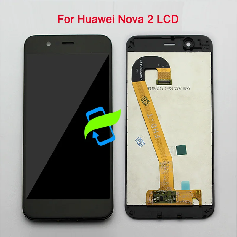 

5" LCD For Huawei Nova 2 Display Touch Screen Digitizer Assembly Frame For NOVA 2 PIC-AL00 PIC-L09 PIC-L29 PIC-TL00 PIC-LX9 LCD