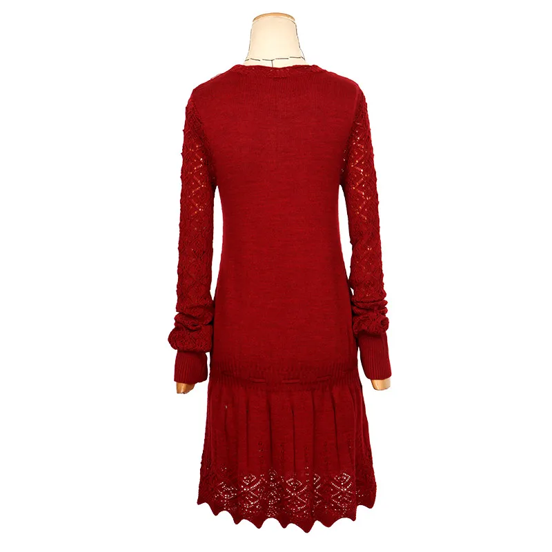 ARTKA осень женский свитер элегантный длинный свитер для женщин шерстяной пуловер винтажный джемпер размера плюс свитера для девочек LB15250Q