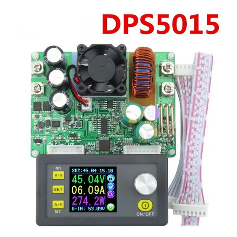 Fonte de Alimentação Módulo de Tensão Programável Constante Atual Step-down Armazenado Buck Conversor Lcd Voltímetro Dp50v15a Dps5015