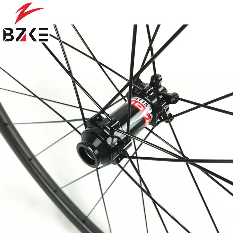 Discount carbon mtb wheeks 29 carbon wheels mountain bicycle 30mm width 22mm deep carbon rim with Novatec D411/D412 hubs bicycle wheelset 8