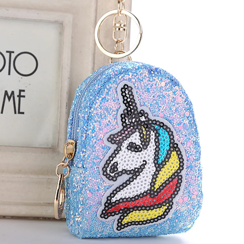 Unicorn Coin Purse Keychain