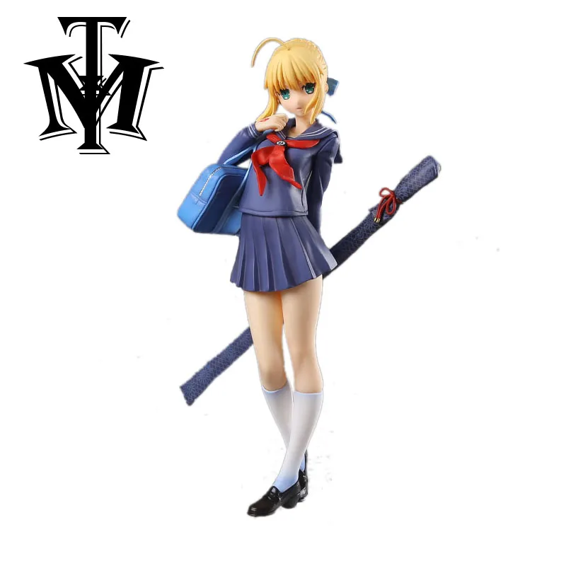 Аниме Fate/stay night школьная форма мастер Arturia Sabar ПВХ сексуальная фотофигурка модели