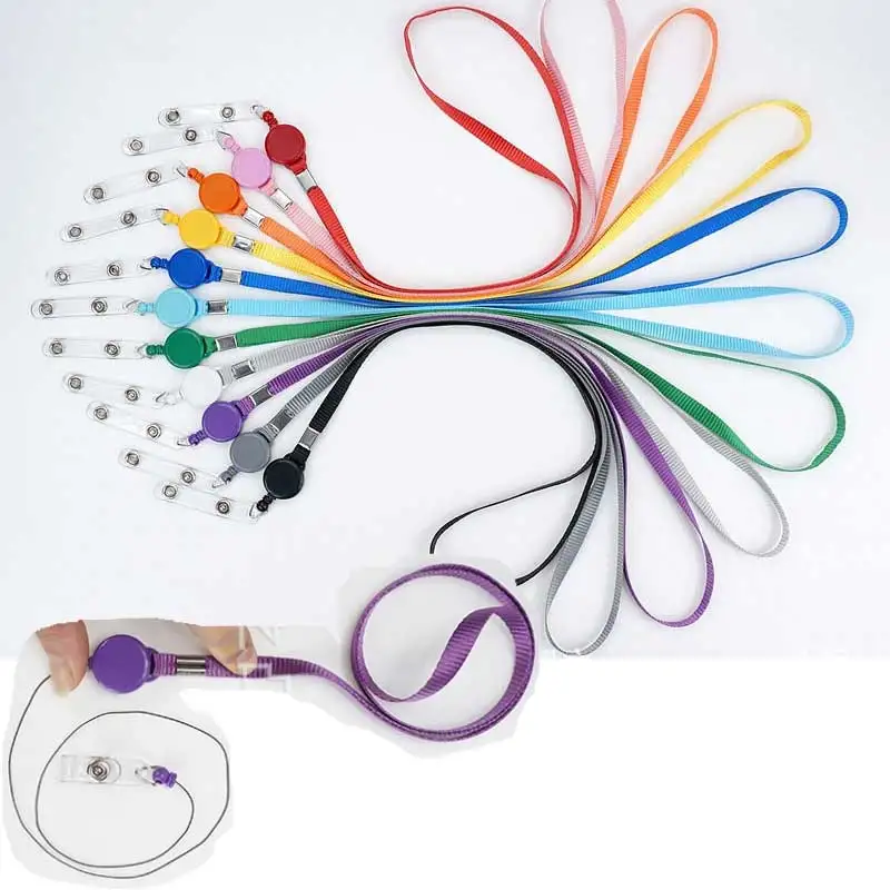 

blank sublimation telescopic necklace rope for women men women heat transfer printing diy ropes consumable 11colours 15pcs/lot