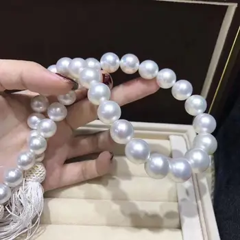 

AAA ++huge south sea white round 13-15mm pearl necklace 18"14