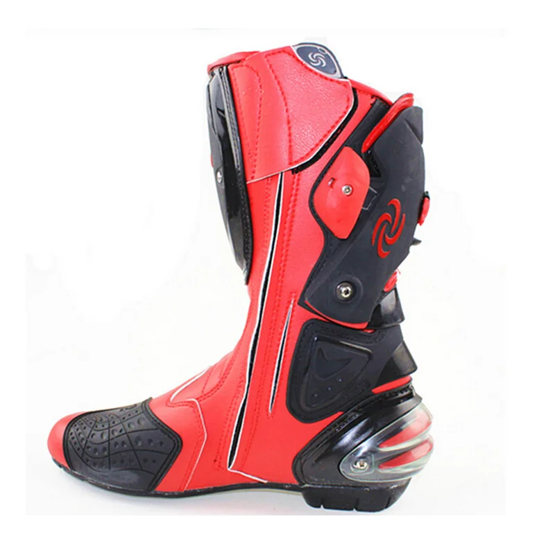 Защита для обуви в байкерском стиле; ботинки для скоростного тренера; высокие ботинки для мотогонок; мотоциклетные ботинки с защитой ног; мотоциклетные ботинки
